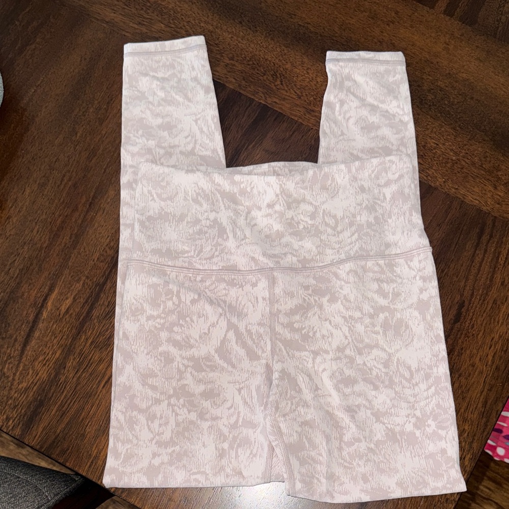 Athleta Beige Textured Leggings